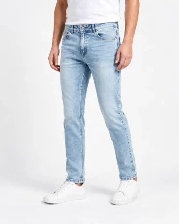 THURSDAY Slim-Fit Light Acid Wash Denim Jeans