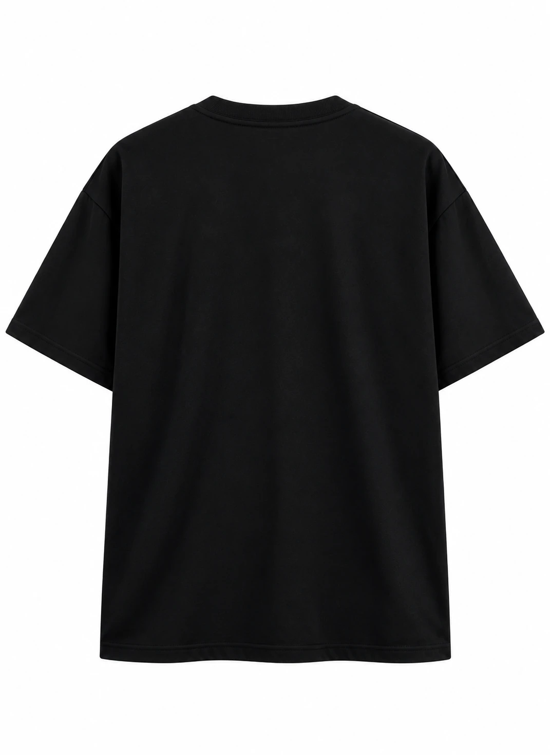 Black Oversized T-Shirt Back Mockup