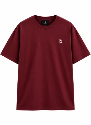 THURSDAY Burgundy Oversized T-Shirt