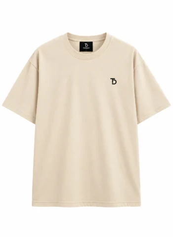 THURSDAY Beige Oversized T-Shirt