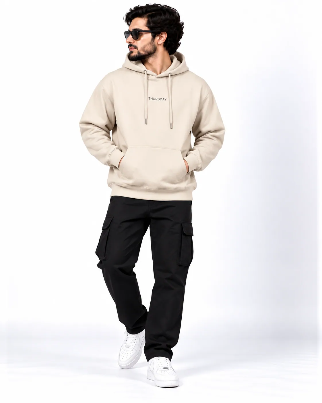 Minimalist Thursday Hoodie Fashion Portrait