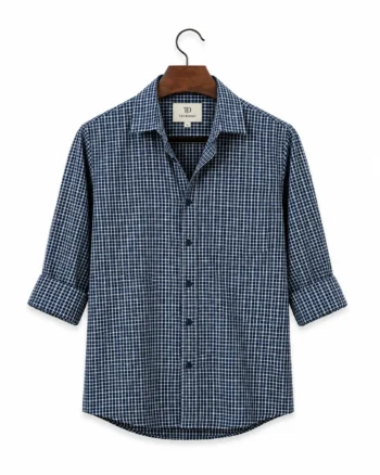 THURSDAY Navy Check Shirt
