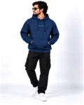 THURSDAY Navy Blue Oversized Hoodie
