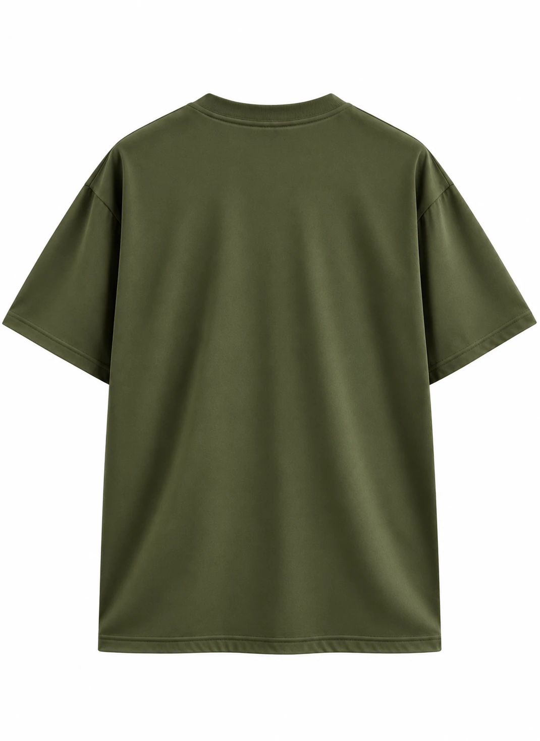 Olive Green Oversized T-Shirt Back