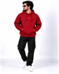 THURSDAY Red Oversized Hoodie