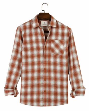 THURSDAY Terracotta Check Shirt